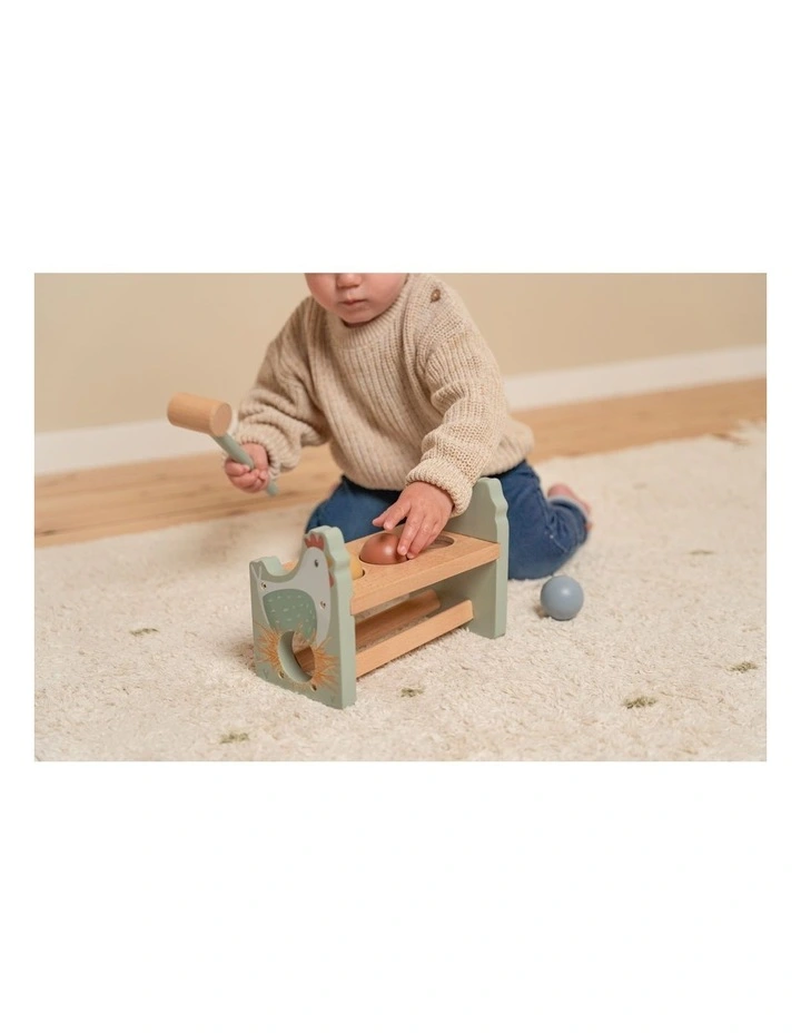 Little Farm Pounding Bench with Rolling Balls Toy image 2