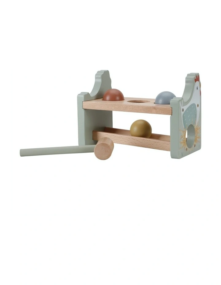 Little Farm Pounding Bench with Rolling Balls Toy image 3