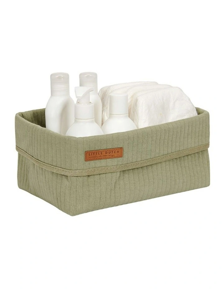Storage Basket Large Pure in Olive image 2