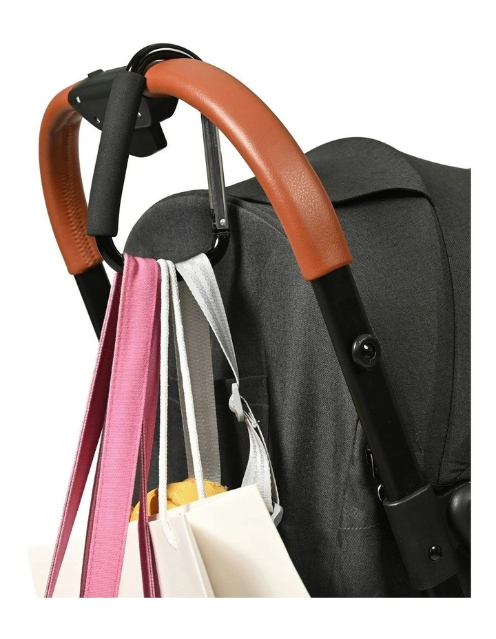 Stroller Hooks in Black image 2