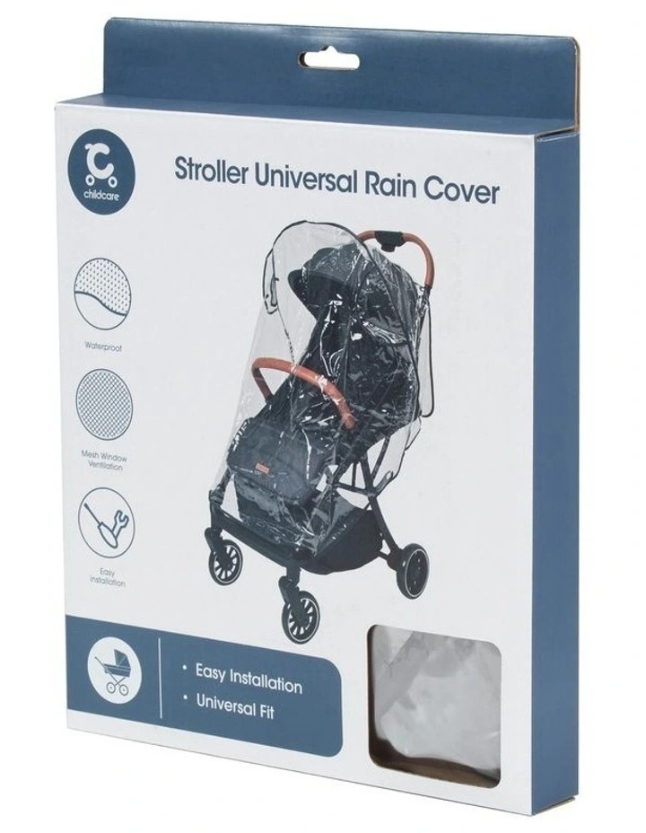 Stroller Universal Rain Cover in Clear image 2