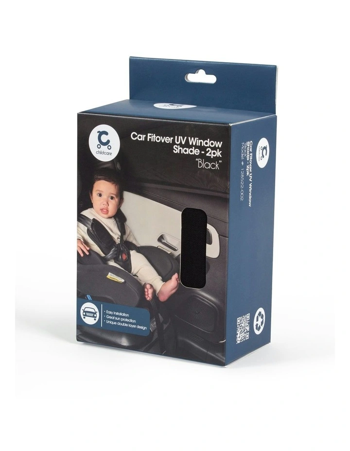 Car Fitover Uv Window Shade in Black image 3
