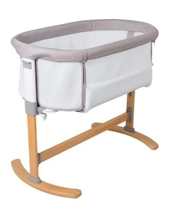 Osmo Breathable Bedside Sleeper Bassinet in White