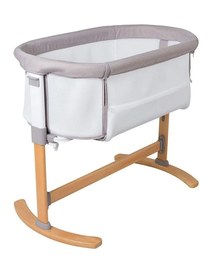 Osmo Breathable Bedside Sleeper Bassinet in White image 1