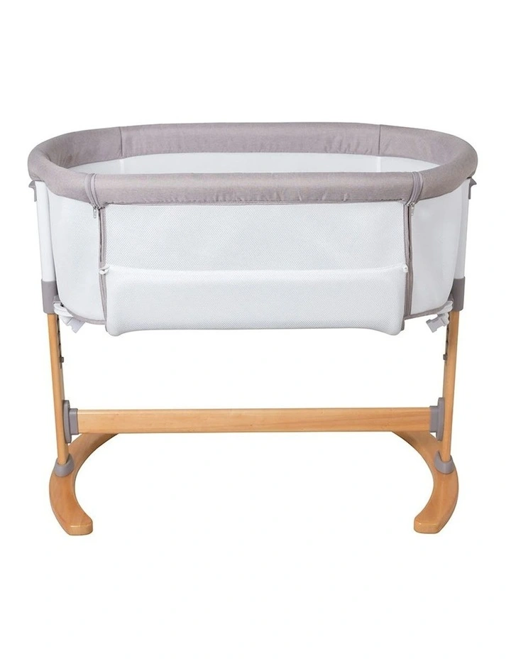 Osmo Breathable Bedside Sleeper Bassinet in White image 4