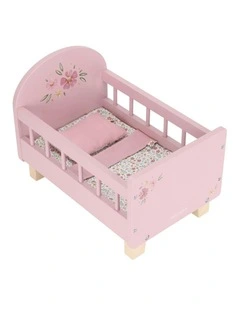 Roleplay Wooden Doll Bed