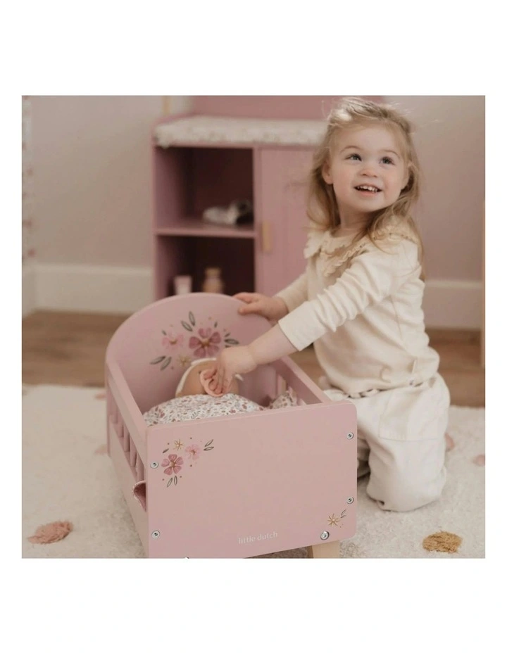 Roleplay Wooden Doll Bed image 2