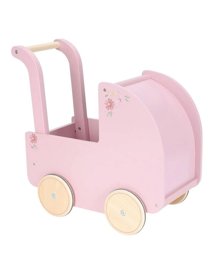 Roleplay Wooden Doll Pram image 5