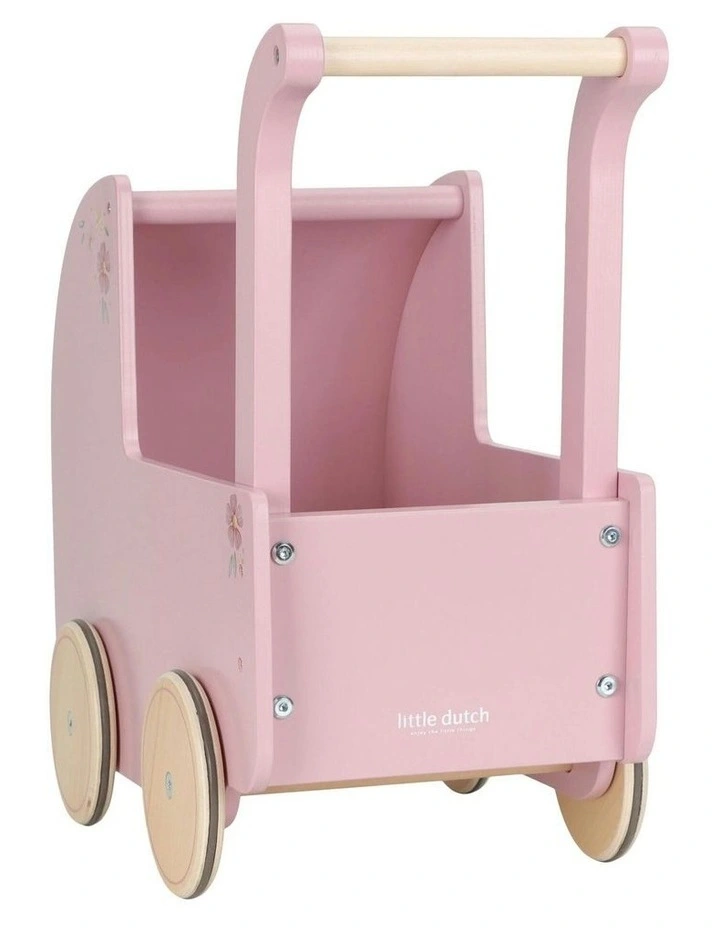 Roleplay Wooden Doll Pram image 7