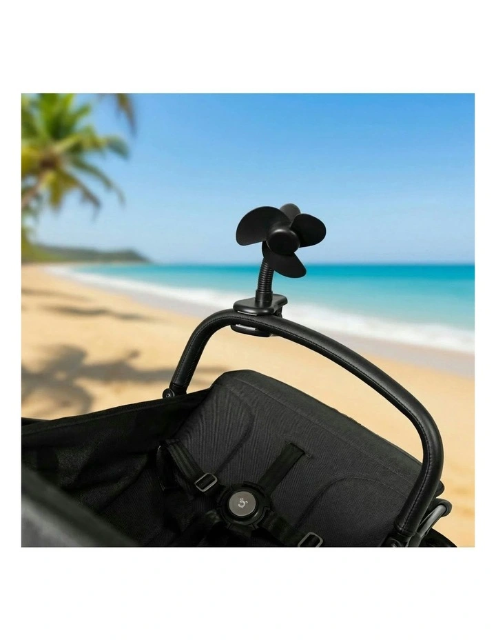 Childcare Stroller Fan - Black image 2