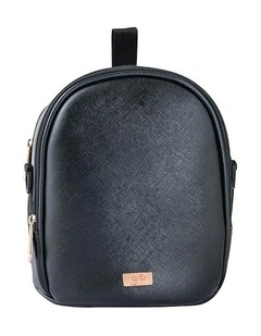 Vegan Leather Triple Bottle Pack in Black