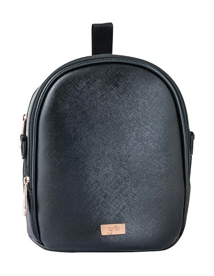 Vegan Leather Triple Bottle Pack in Black image 1