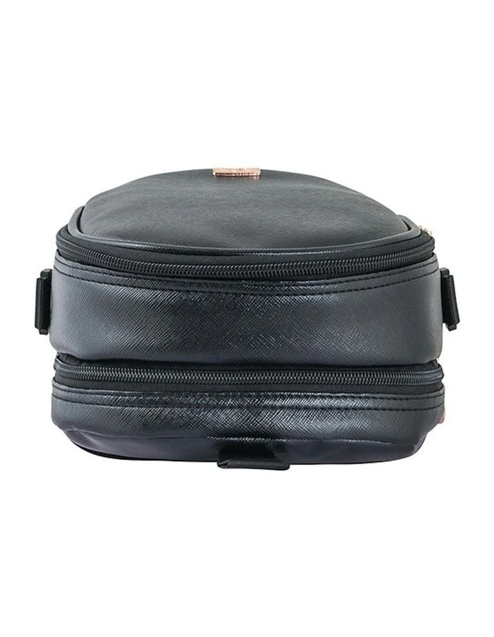 Vegan Leather Triple Bottle Pack in Black image 6