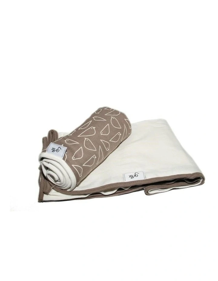 Birds Attraction Pebble Stone Double Stretch Swaddling Wraps in Brown image 1