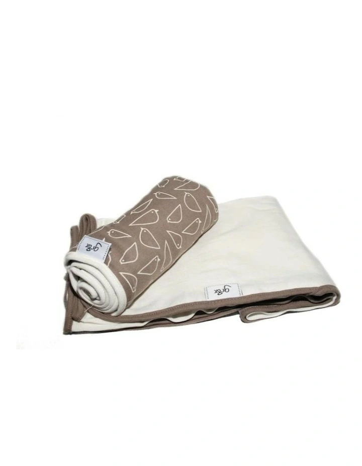 Birds Attraction Pebble Stone Double Stretch Swaddling Wraps in Brown image 2
