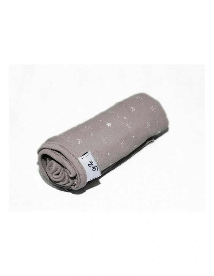 Great Expectations Stars and Moon Single Stretch Swaddling Wraps in Grey image 1