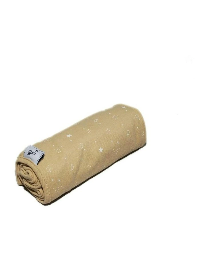 Great Expectations Stars and Moon Single Stretch Swaddling Wraps in Gold image 2