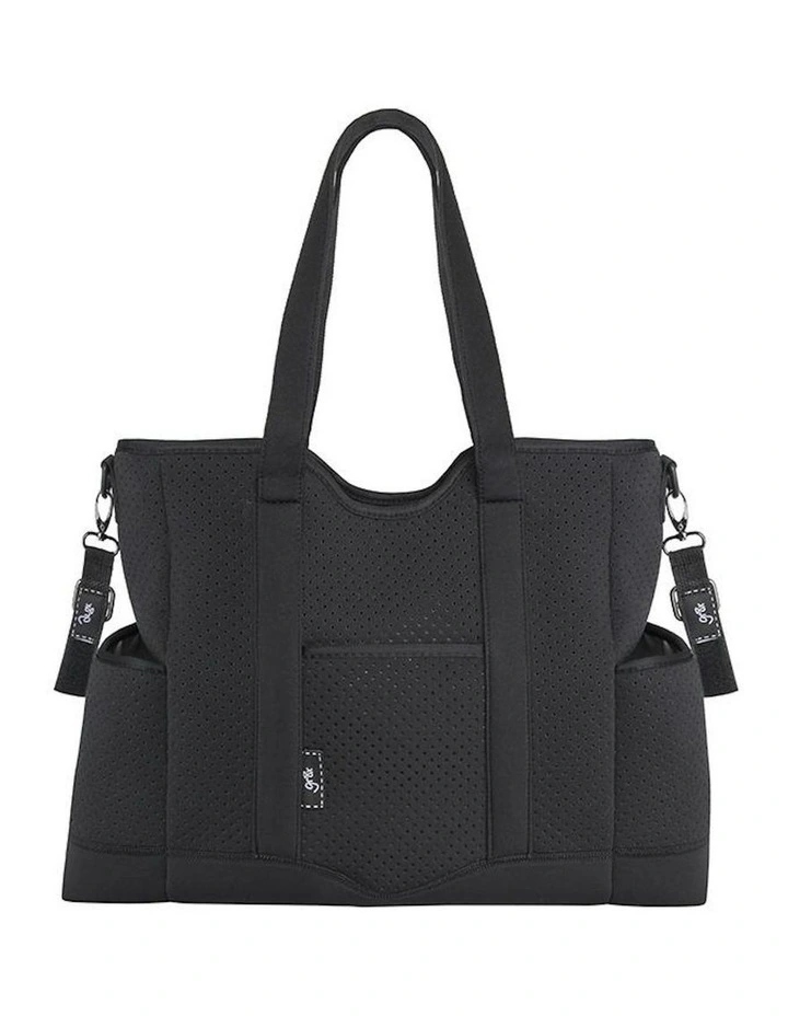 Great Expectations Lulu Neoprene Tote Nappy Bag in Black image 1