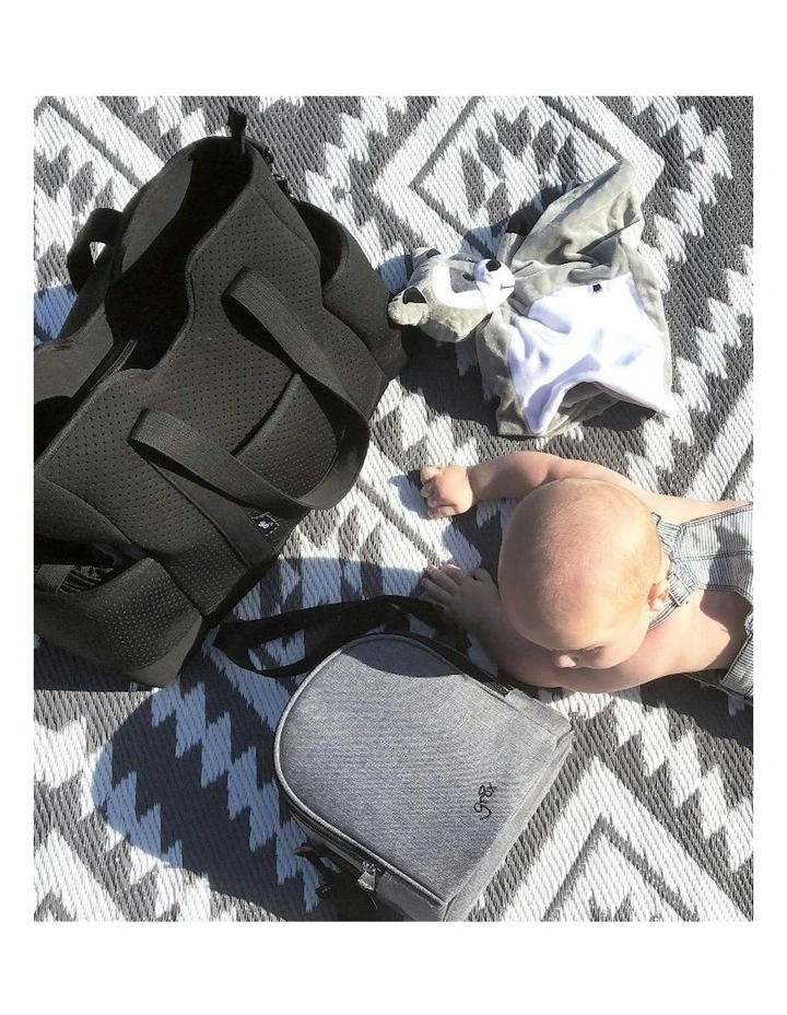 Great Expectations Lulu Neoprene Tote Nappy Bag in Black image 3