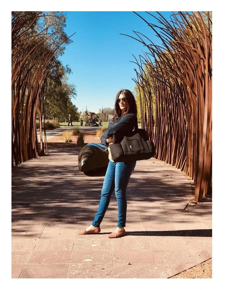 Great Expectations Lulu Neoprene Tote Nappy Bag in Black image 6