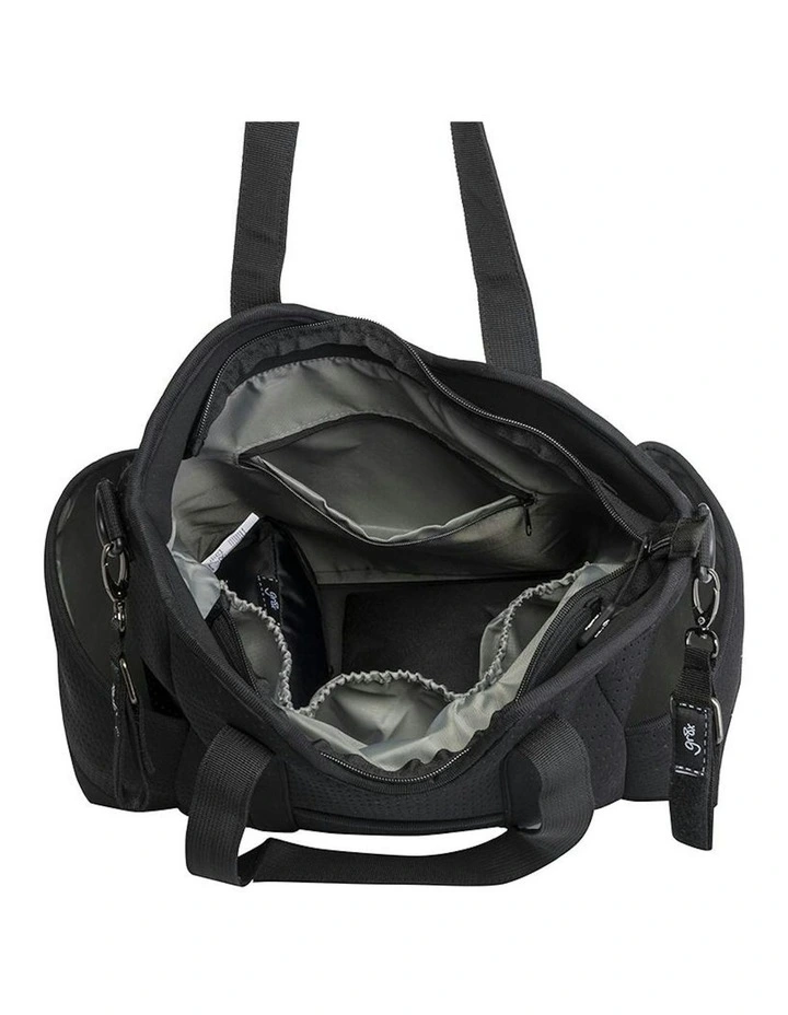 Great Expectations Lulu Neoprene Tote Nappy Bag in Black image 7