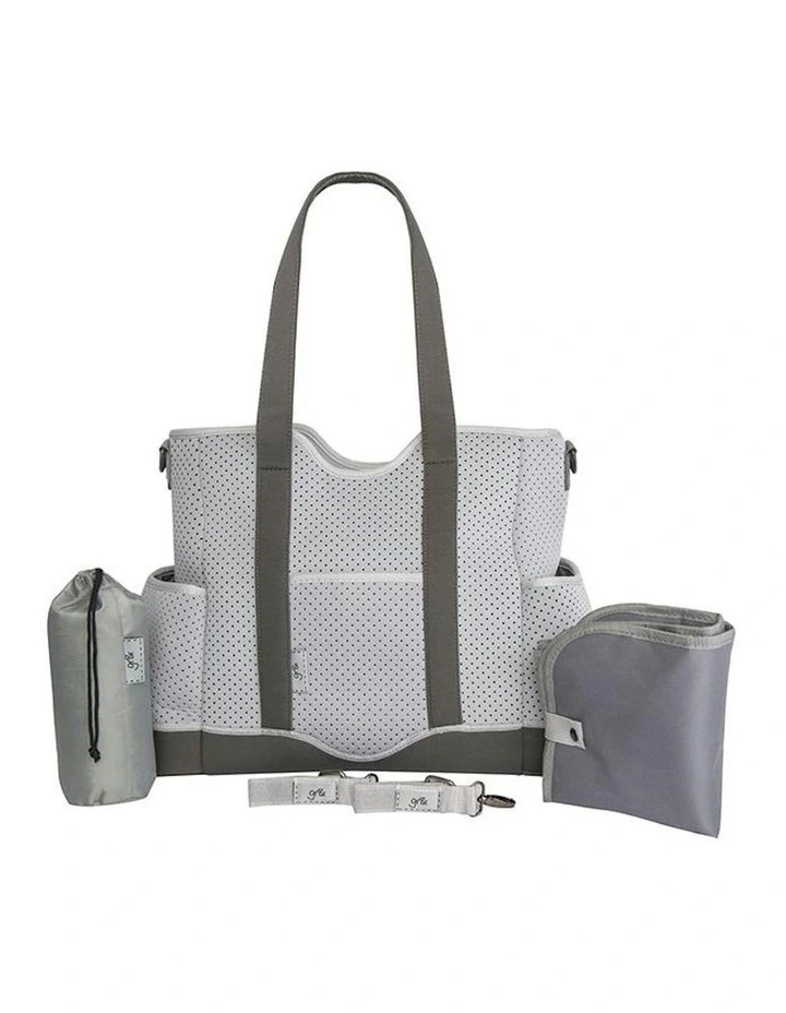 Great Expectations Lulu Neoprene Tote Nappy Bag in Grey image 2