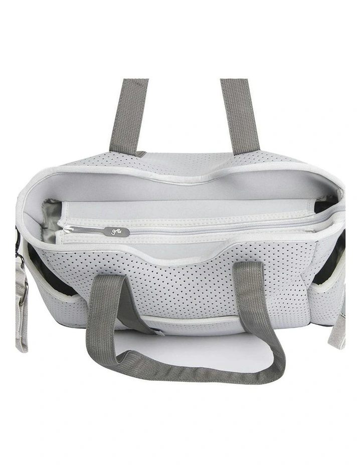 Great Expectations Lulu Neoprene Tote Nappy Bag in Grey image 7