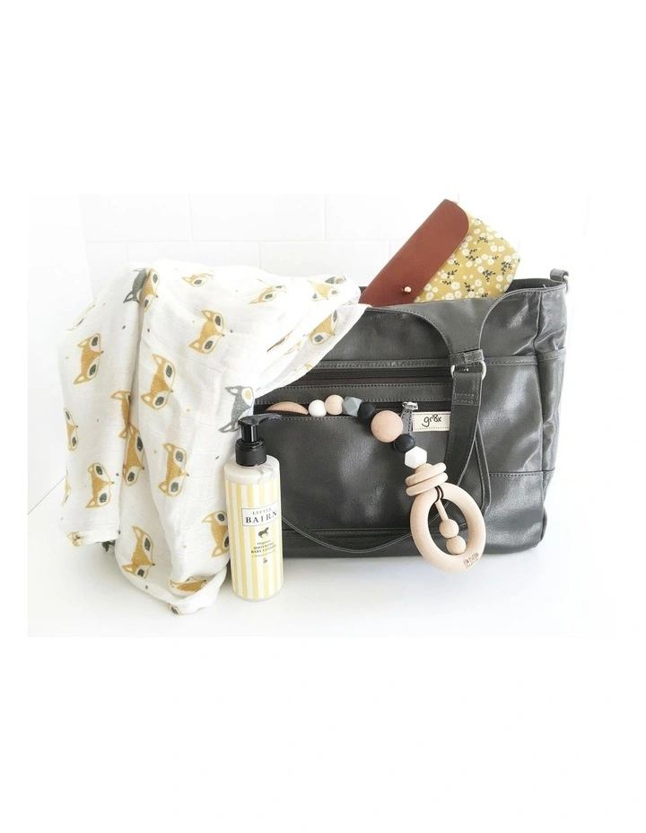 Great Expectations Charlotte Tote Bag in Charcoal image 4