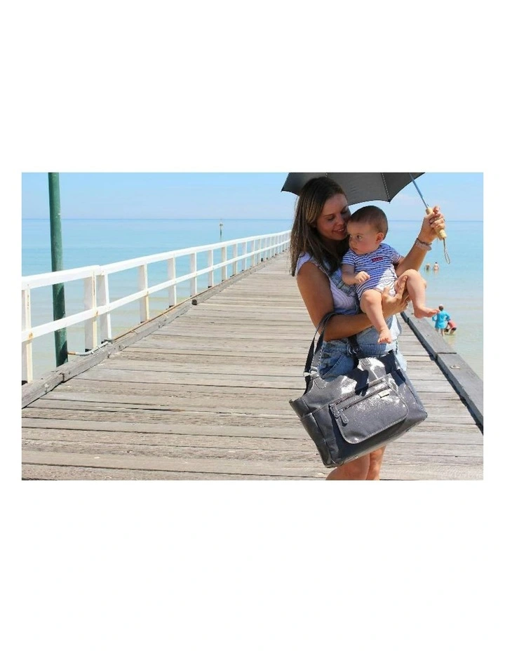 Great Expectations Charlotte Tote Bag in Charcoal image 5