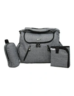 Great Expectations Zoe Nappy Bag in Snowflake Grey