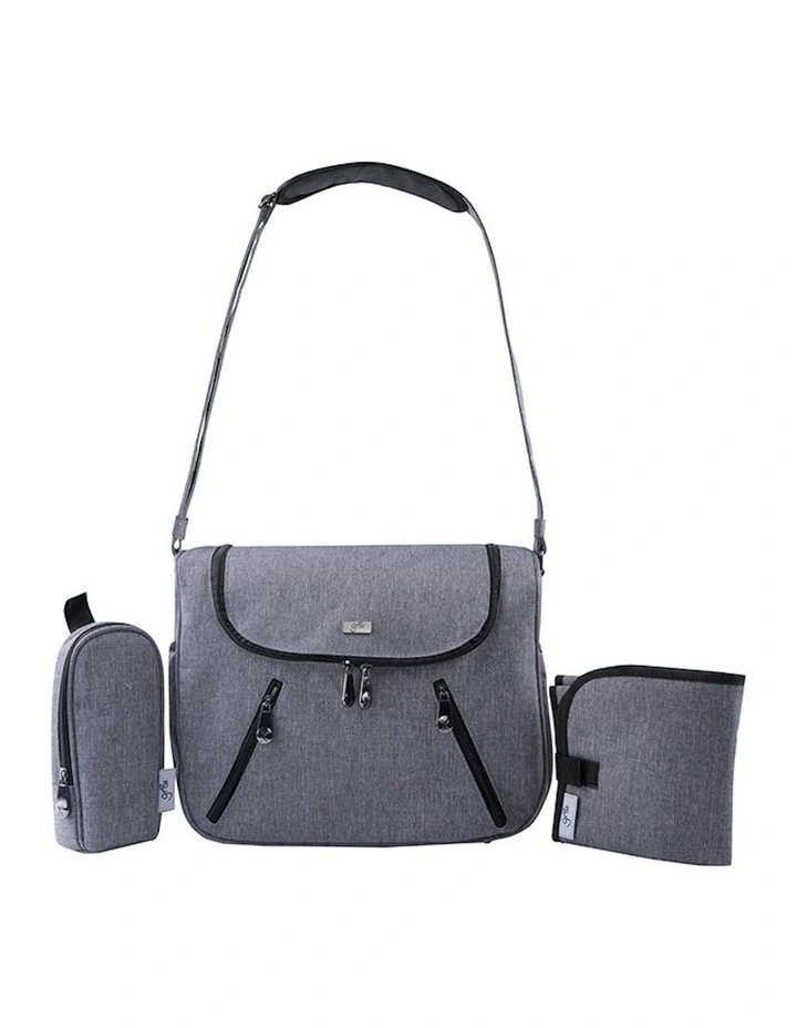 Great Expectations Zoe Nappy Bag in Snowflake Grey image 4