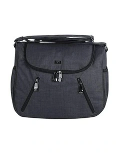 Great Expectations Zoe Satchel Nappy Bag in Charcoal