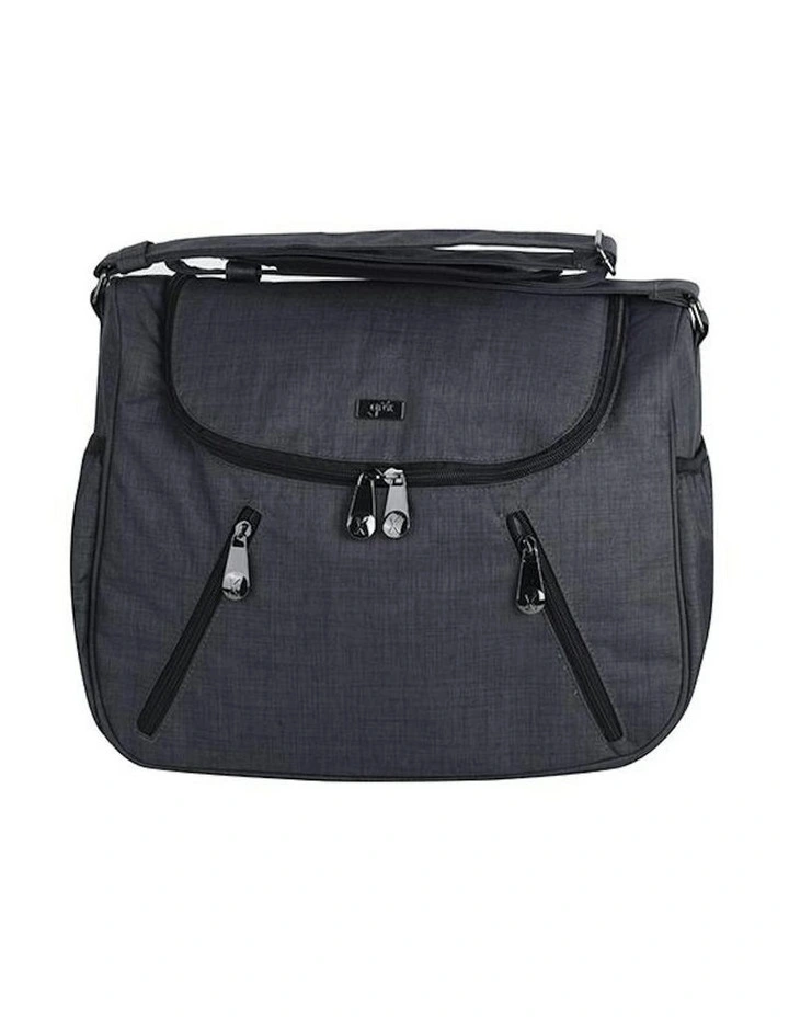 Great Expectations Zoe Satchel Nappy Bag in Charcoal image 1