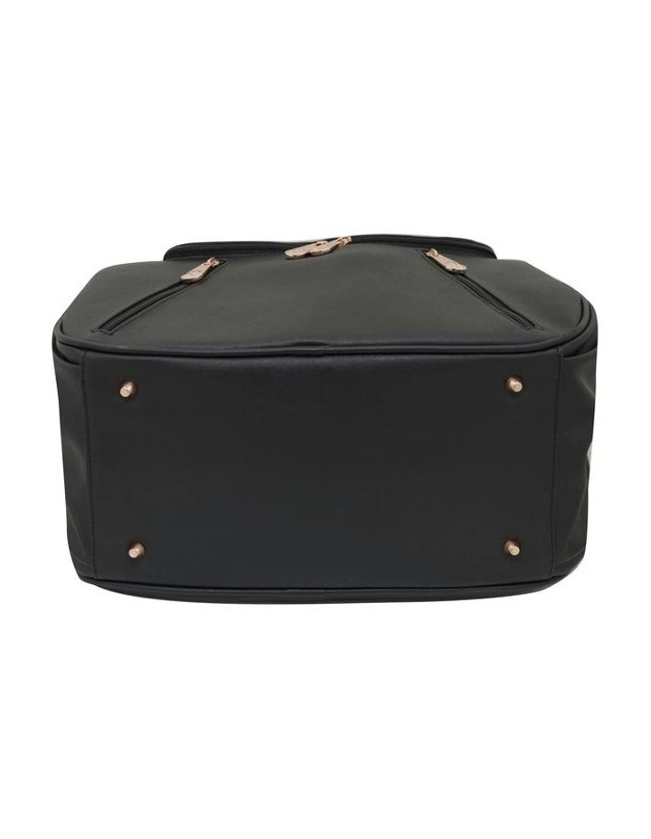 Great Expectations Zoe Vegan Leather Nappy Bag in Black image 6