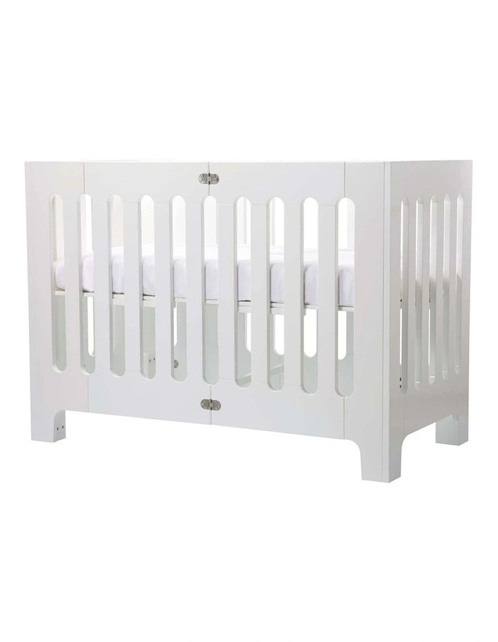 BLOOM Alma Papa Baby Sleep Cot 124.5cm In Coconut White MYER