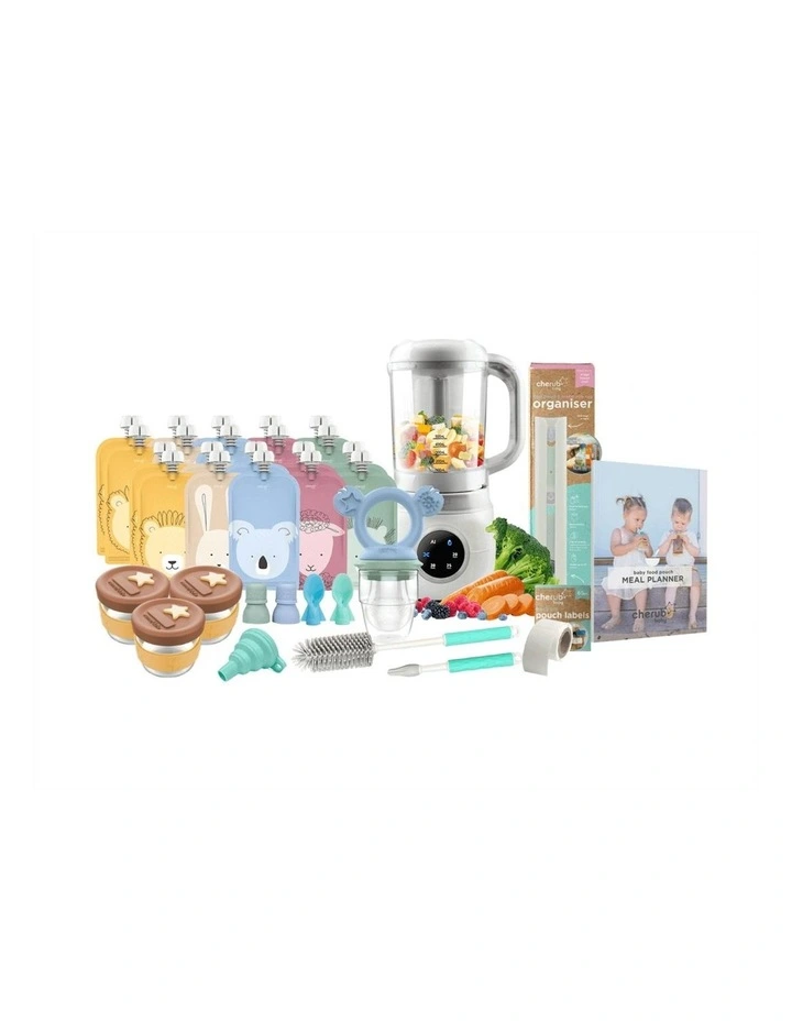 Cherub Baby Automatic Baby Food Maker, Steriliser & Warmer Bundle In