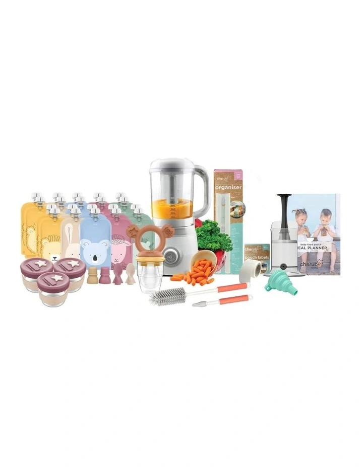Cherub Baby Easycook Baby Food Maker, Steriliser & Warmer Bundle In