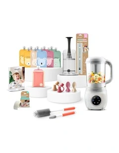 Automatic Food Maker, Steriliser And Warmer Bundle Dusty Rose/Sand