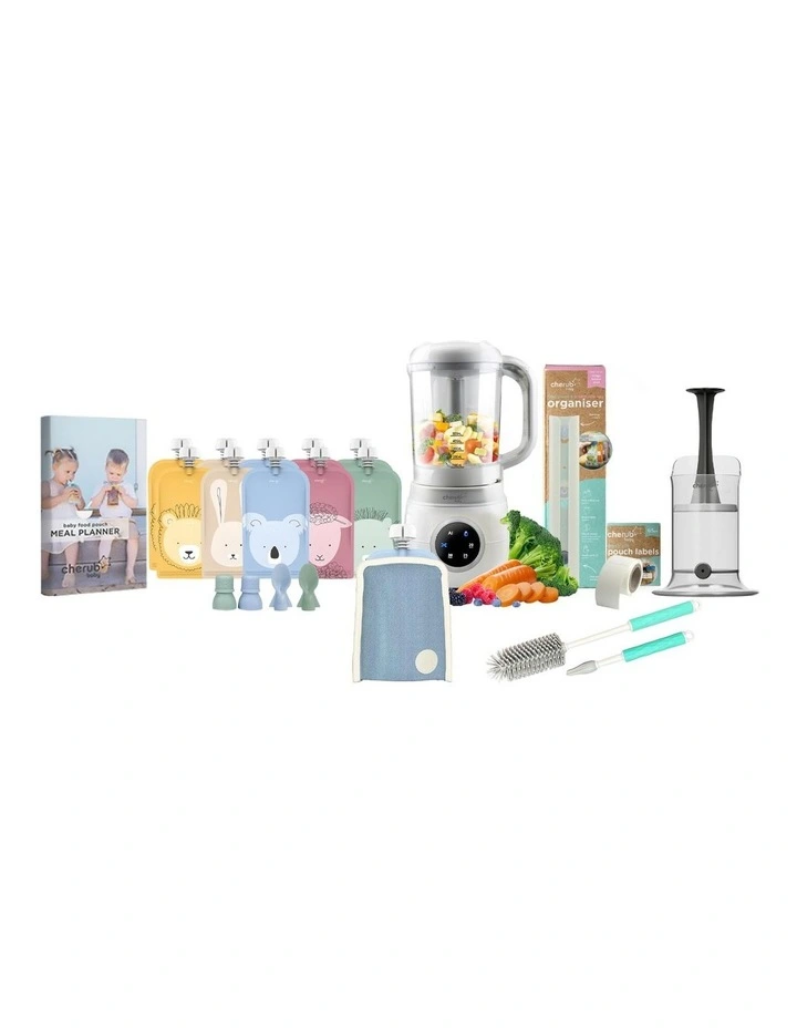 Automatic 4-in-1 Baby Food Maker in Cerulean/Sage image 1