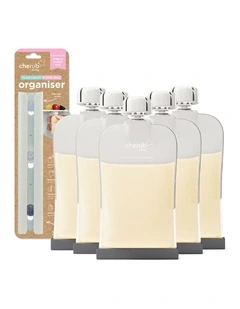 Reusable Silicone Food Pouch Yoghurt Kit 5 Pack