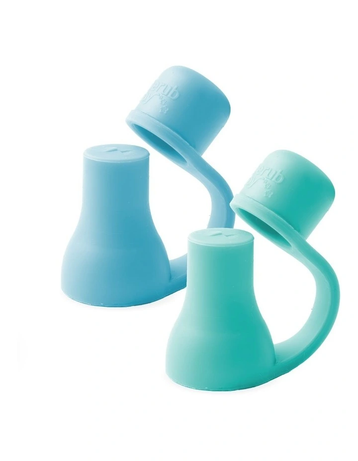 Food Pouch Spoons and Spouts Bundle of 2 Pack in Cerulean and Sage image 3