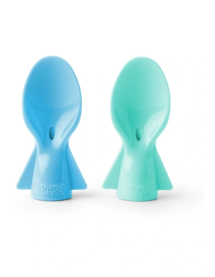 Reusable Baby Food Pouches 120ml of 10 Pack + Spoons & Spouts Bundle of 2 Pack in Blue and Green image 3