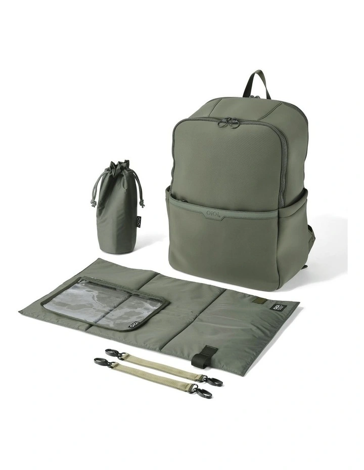 Multitasker Nappy Backpack in Sage Neoprene image 2