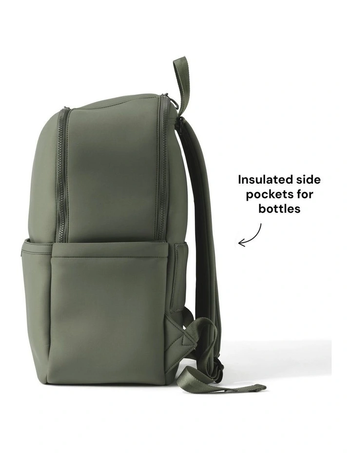 Multitasker Nappy Backpack in Sage Neoprene image 3