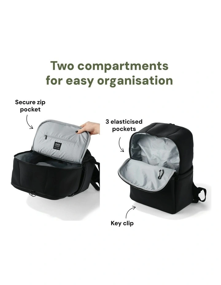 Multitasker Nappy Backpack in Sage Neoprene image 7