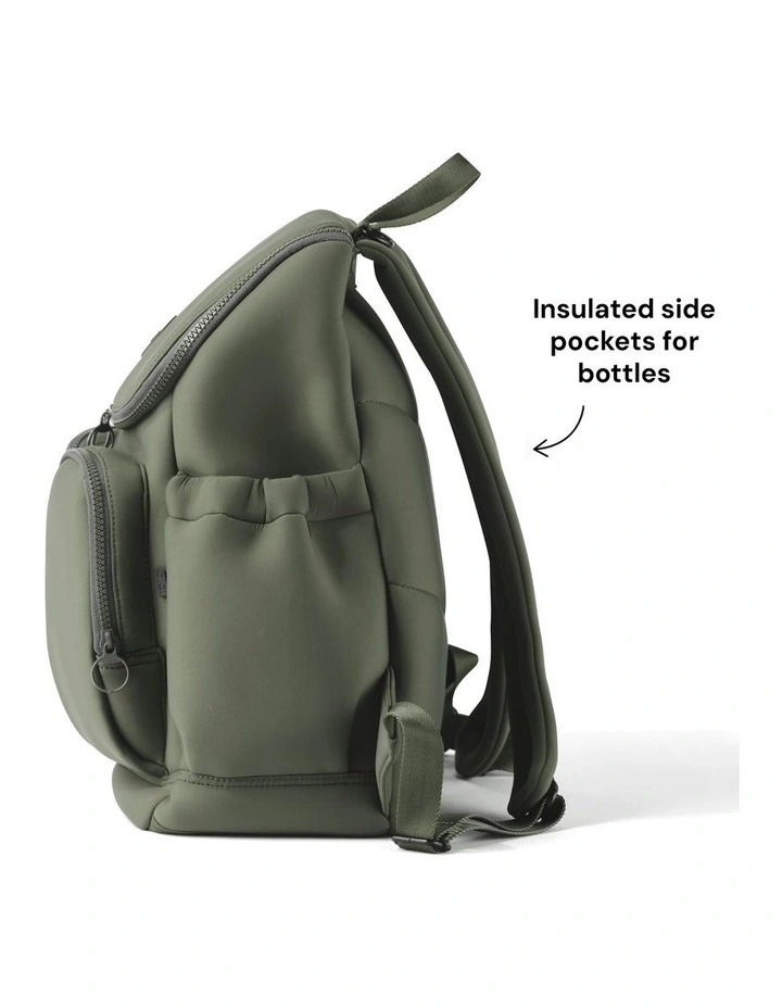 Signature Nappy Backpack in Sage Neoprene image 4