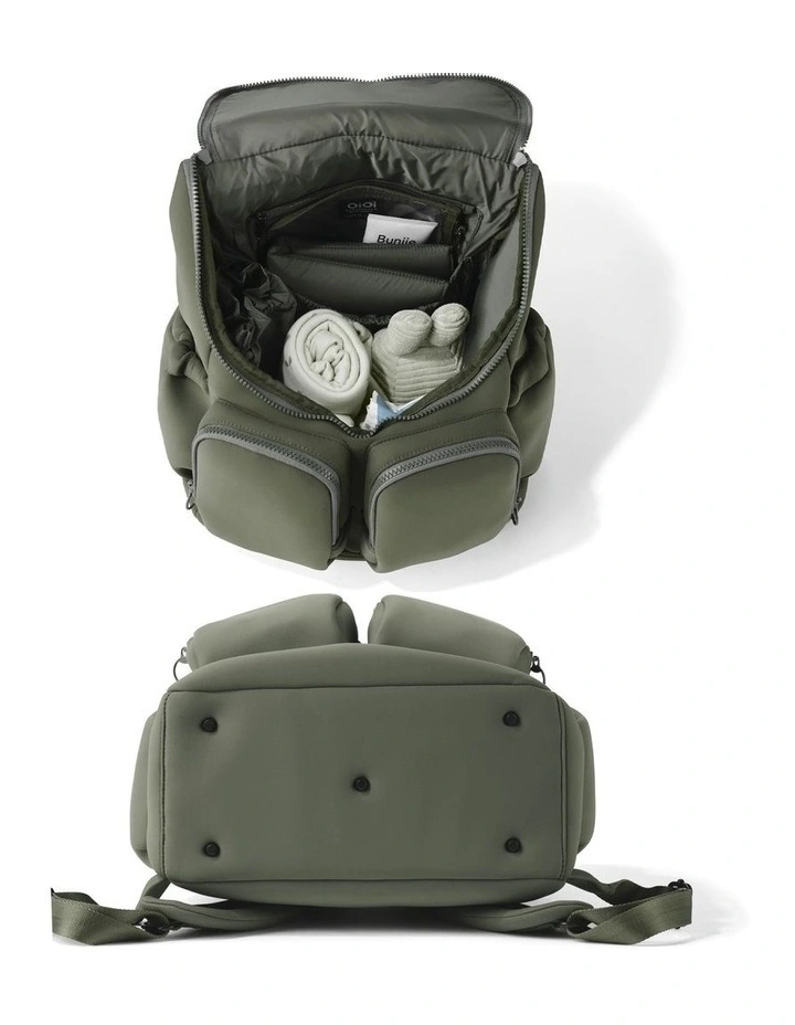 Signature Nappy Backpack in Sage Neoprene image 5