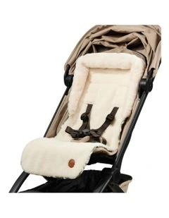 Reversible Pram Liner in Moroccan Tile/Faux Fur
