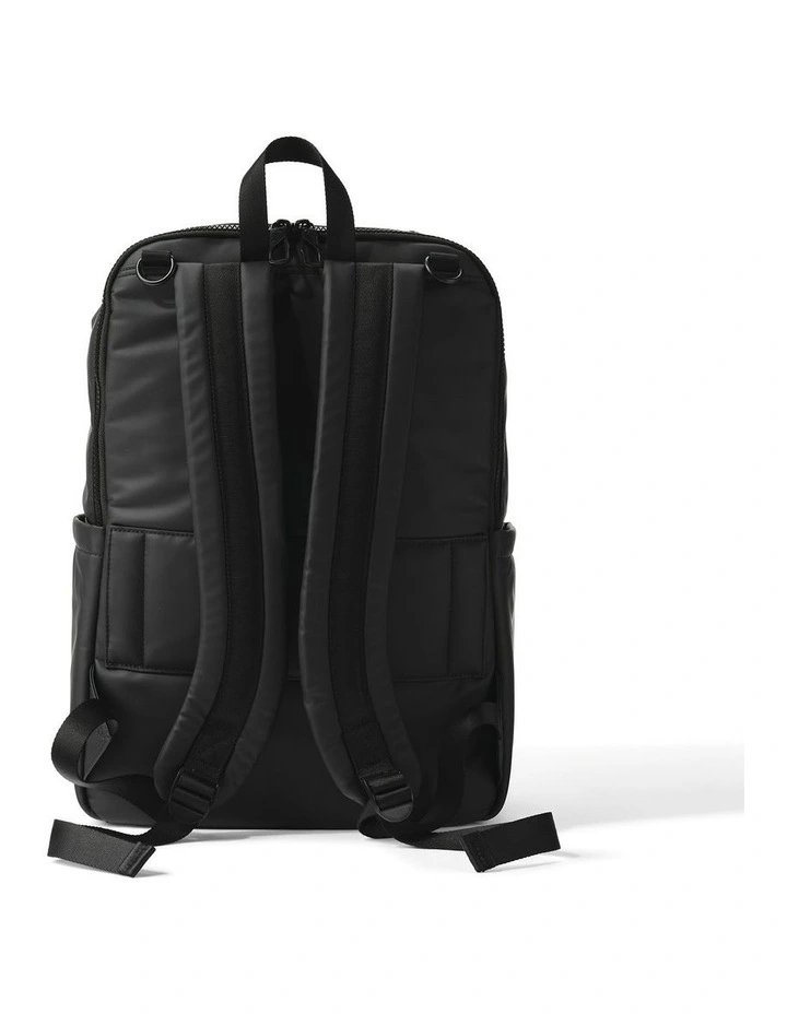Multitasker Nappy Backpack in Black Weatherproof image 3