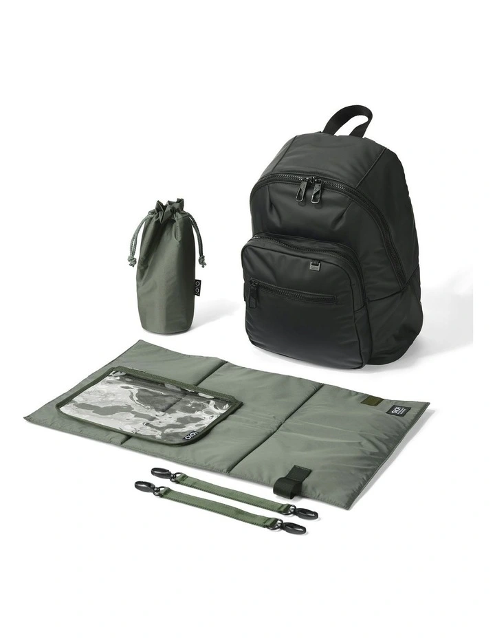 Traveller Nappy Backpack in Black Weatherproof image 6